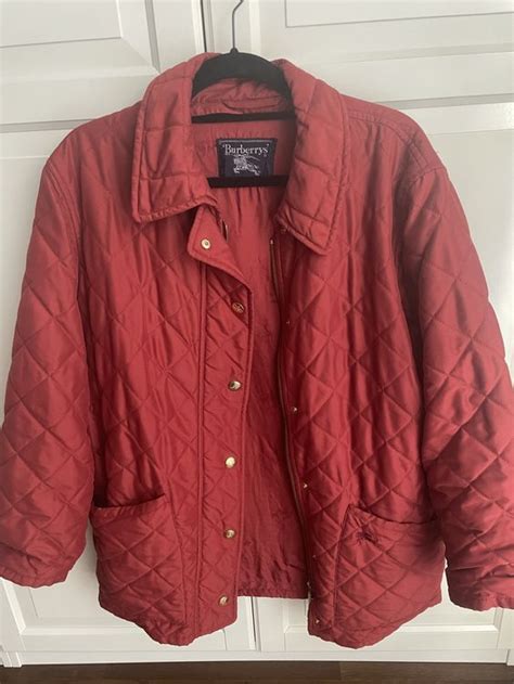 burberry steppjacke damen rot|Designer.